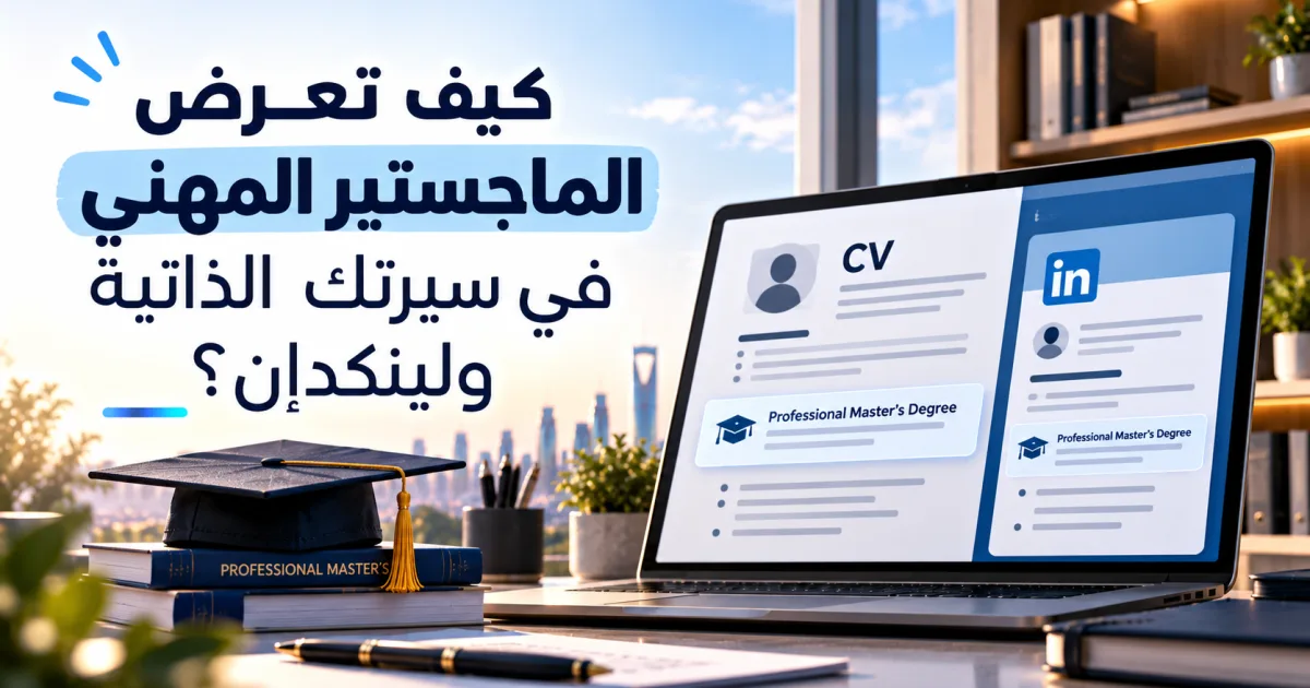 كيف تعرض الماجستير المهني في سيرتك الذاتية ولينكدإن