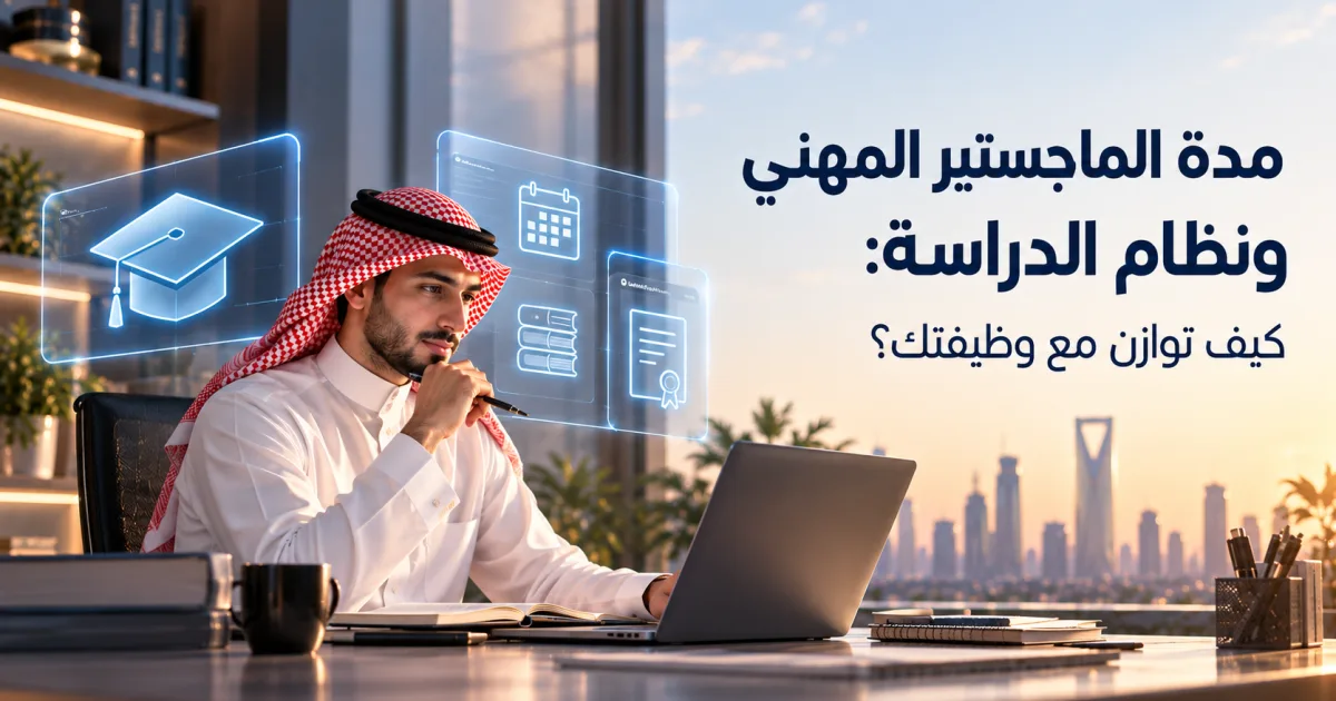 مدة الماجستير المهني ونظام الدراسة: كيف توازن مع وظيفتك