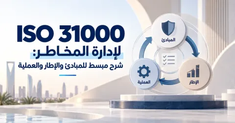 ISO 31000 لإدارة المخاطر: شرح مبسط للمبادئ والإطار والعملية