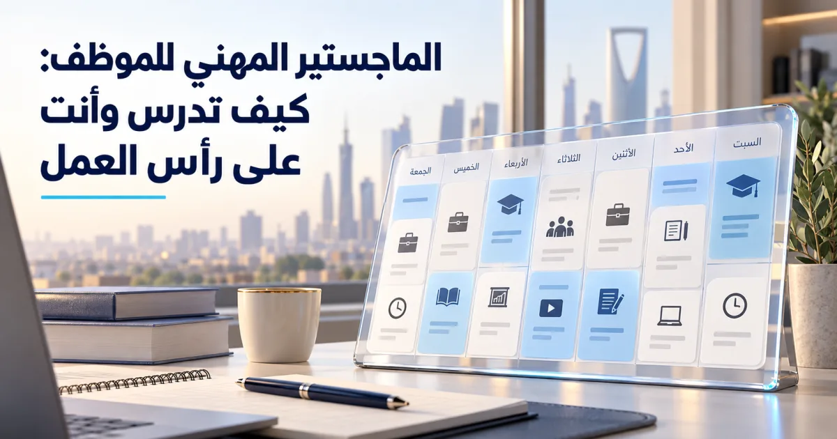 الماجستير المهني للموظف: كيف تدرس وأنت على رأس العمل