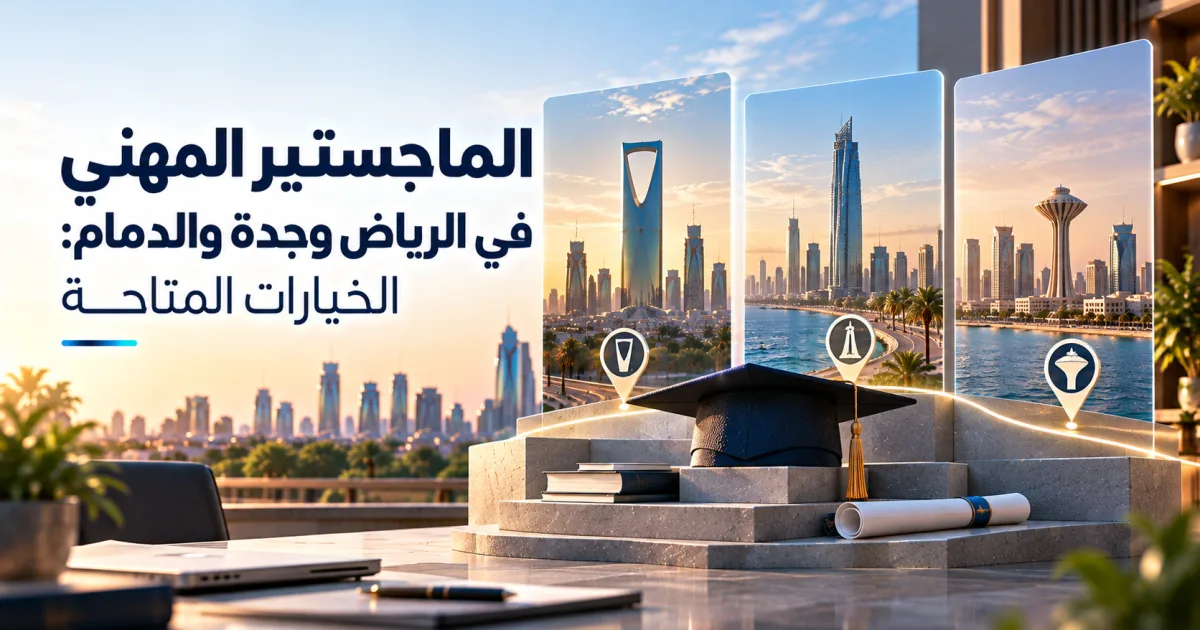 الماجستير المهني في الرياض وجدة والدمام: الخيارات المتاحة